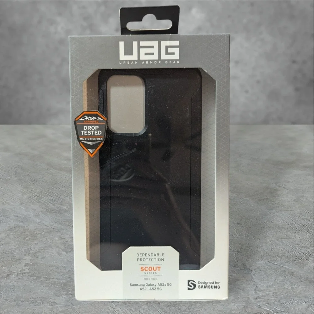 L4. UAG Urban Armor Gear Scout Case for Samsung Galaxy A52s, A52, & A52 5G Black